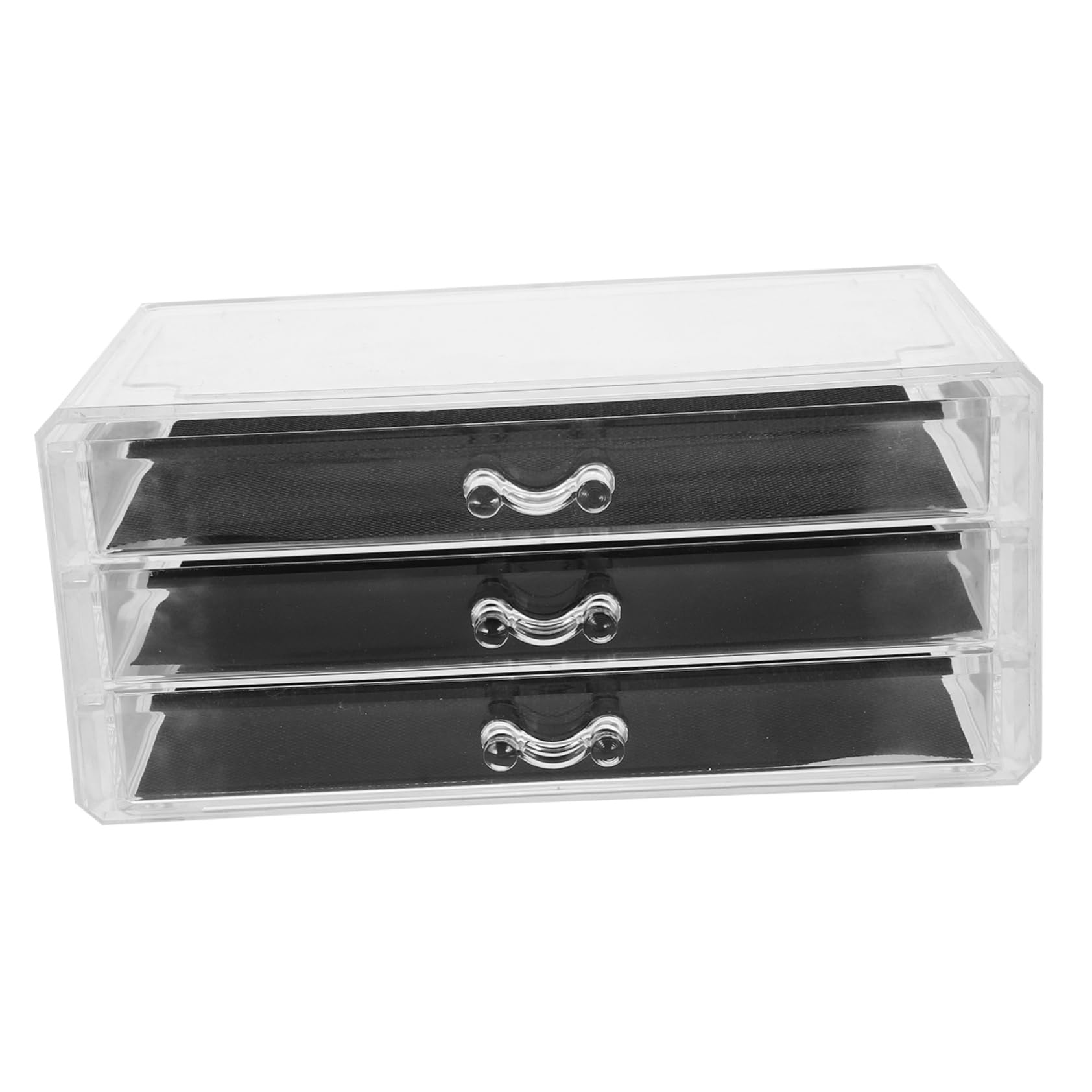 KOMBIUDA Caja Organizadora de Acrílico Transparente para Almacenamiento de Nail Art Accesorios y Joyería Diseño Apilable para Profesional y Doméstico