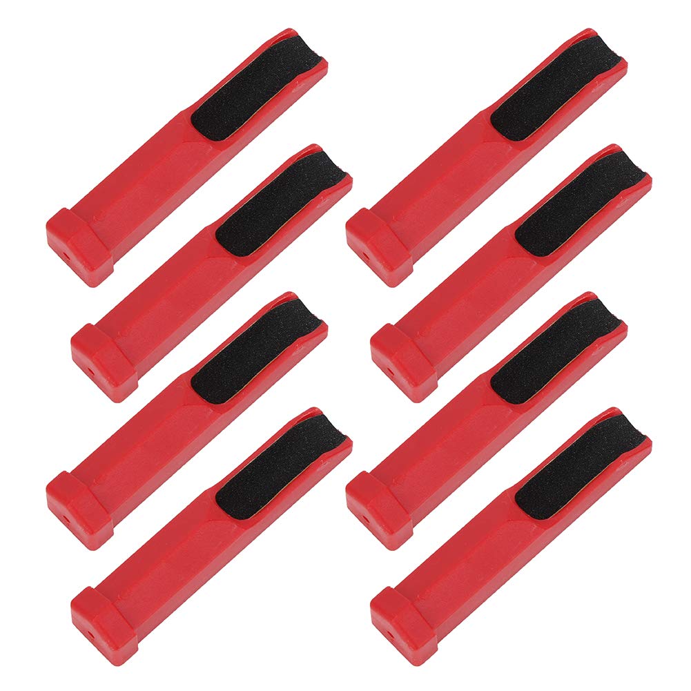 Set of 8 Plastic Billiard Pool Cue Tip Grinder Trimmers Shapers - Snooker Stick Repair Tool Accessories for Cue Maintenance