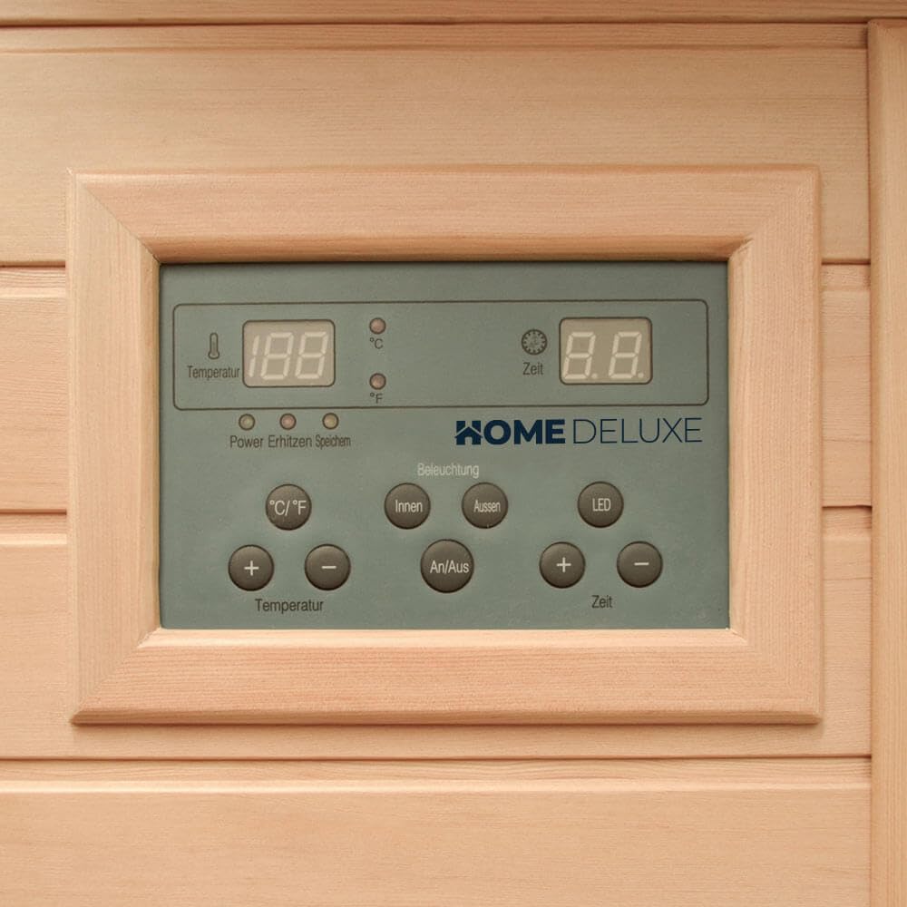 Home Deluxe Infrarotkabine REDSUN M VSS 120x105x190 cm 2 Personen 6 Vollspektrumstrahler Hemlocktanne