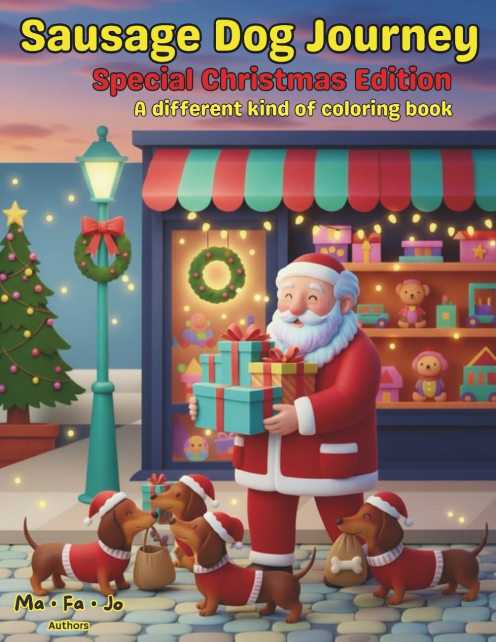 Sausage Dog Journey – Christmas Special Edition: Super Cute Puppy Colouring Book