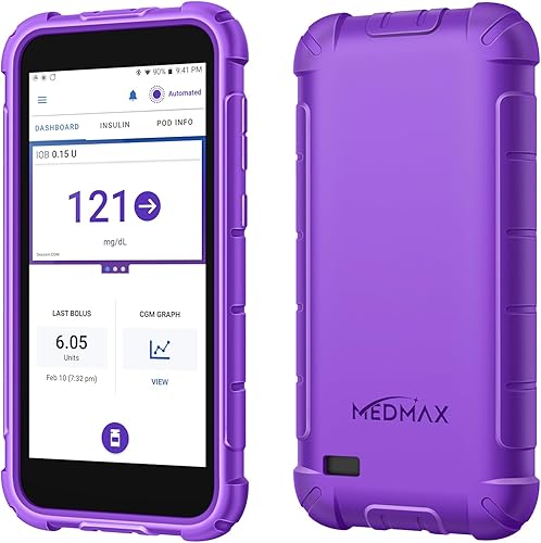 Funda de silicona para Omnipod 5, ligera, a prueba de golpes, antideslizante, funda protectora de gel suave con bisel elevado para dispositivos