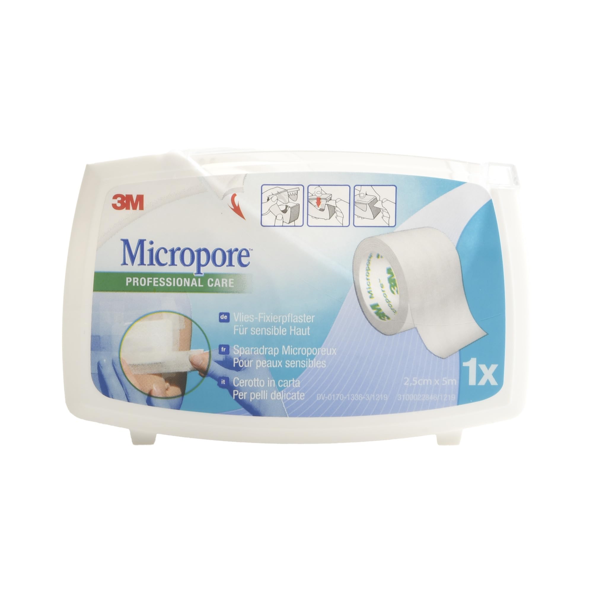 3M, Micropore Cer Roc 2,5X5M C/Disp