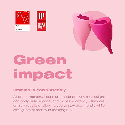 Miniatura 7 de Intimina Ziggy Cup 2 - Disco menstrual reutilizable extrafino, vaso menstrual desechable, con diseño de ajuste plano, disco de período, anillo de
