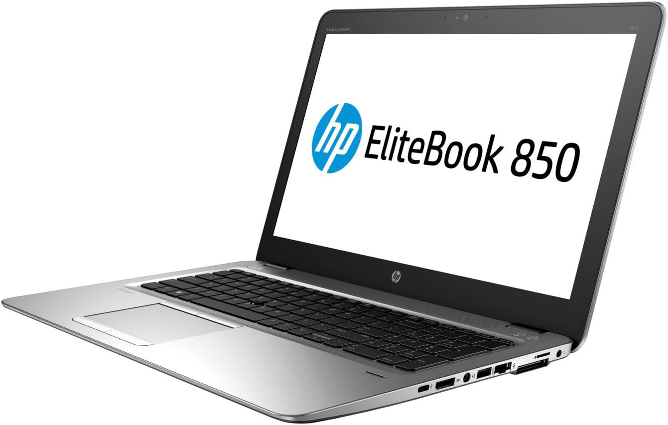 HP Elitebook 850 G4 15.6" Notebook, Windows, Intel Core i5 2.5 GHz, 8 GB RAM, 256 GB SSD, Silver (1BS46UT#ABA)