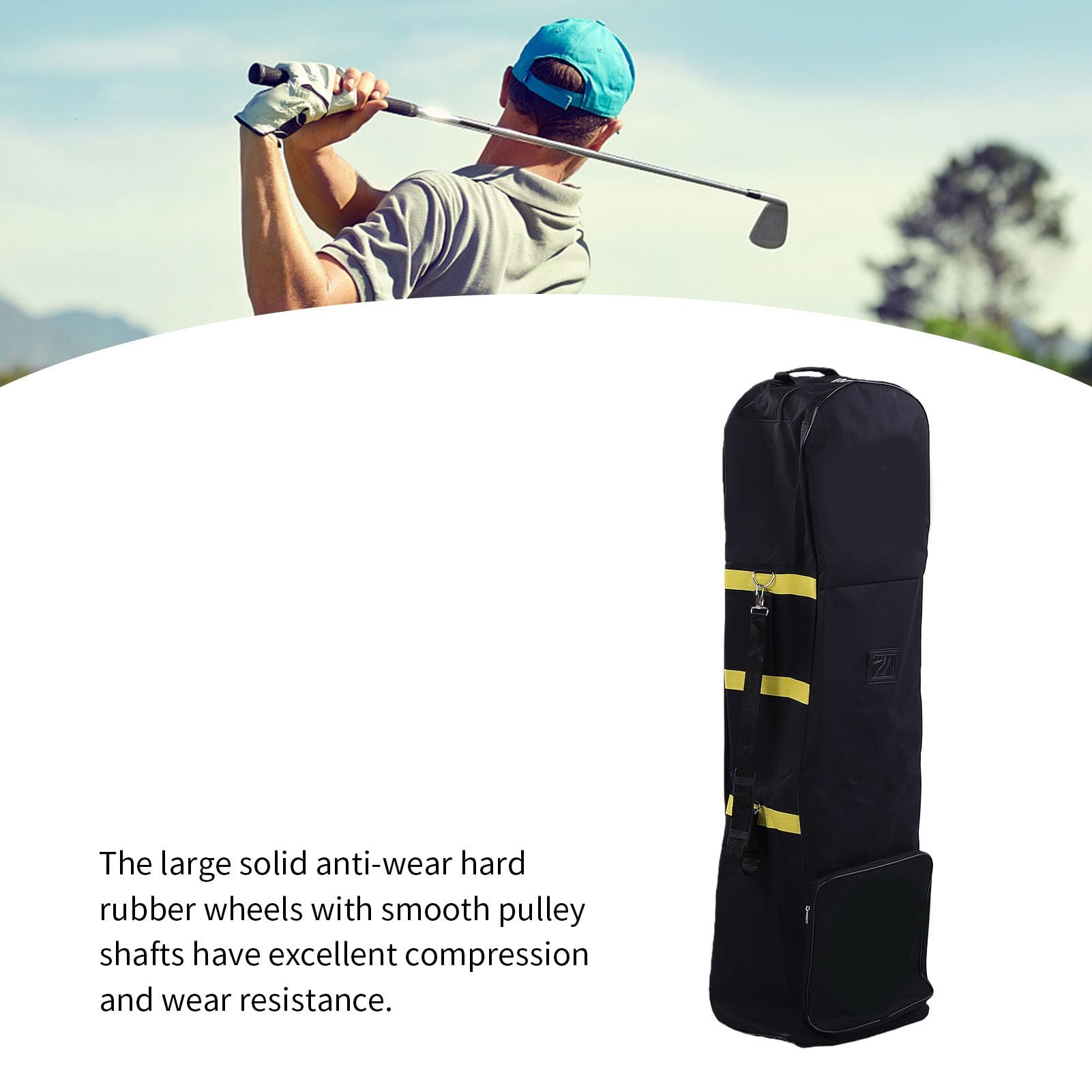 CHICIRIS Sac de Voyage de Golf Pliable 600D Oxford avec Roulettes