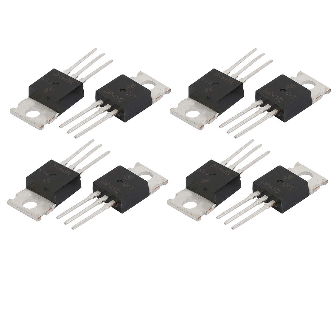 Aexit 8Pcs TIP41C DIY component Voltage Regulator 100V 6A Ham Kit ST/Integrated Circuit