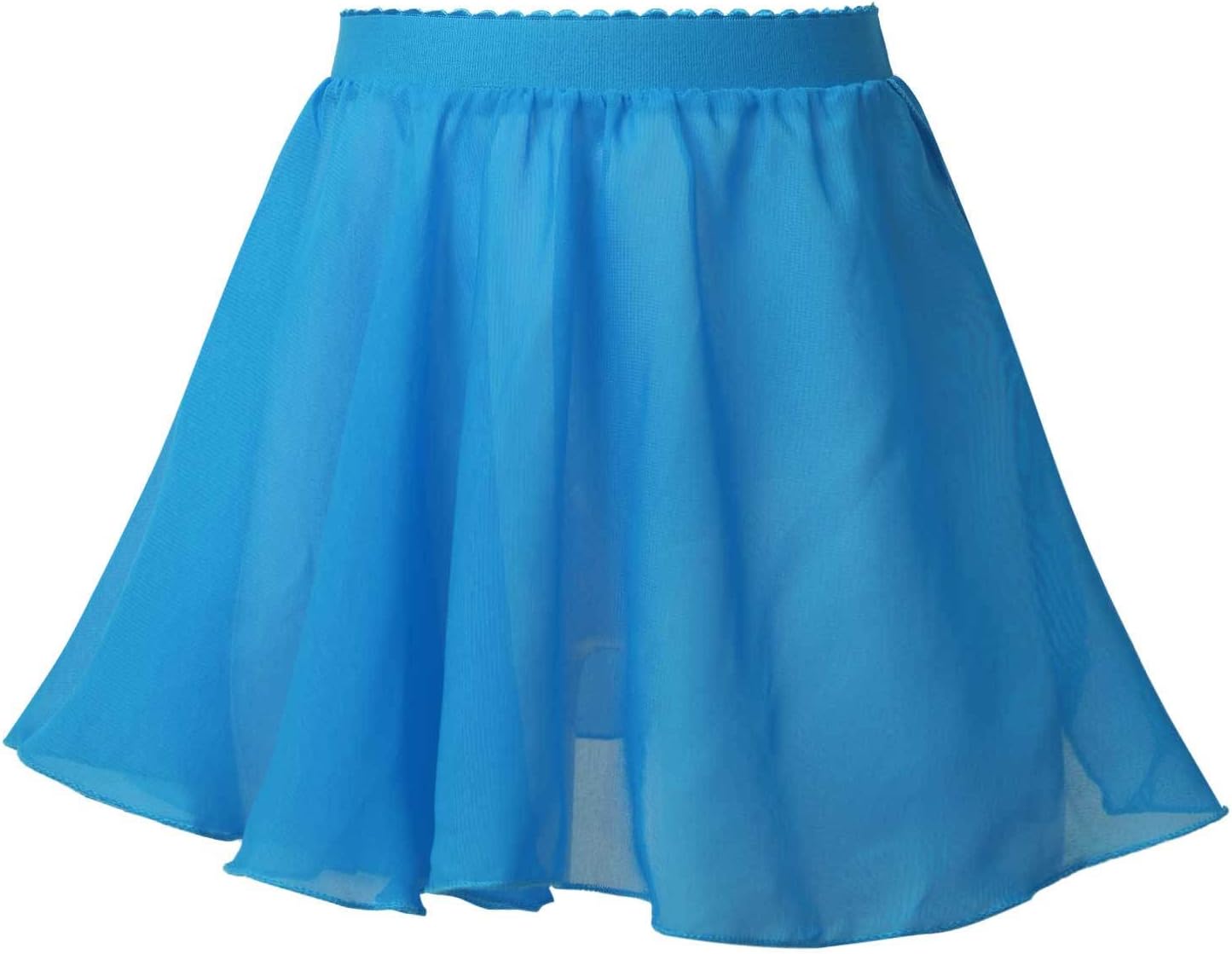 Loyan Girls Dance Ballet Leotard Skirt Kids Toddler Chiffon Solid Color Dress Pull On Wrap Tie Waistband Dancewear