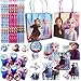 Frozen 2 Birthday Party Goodie Bag Fillers and Party Favors Pack For 12 With Frozen 2 Pencils, Tattoos, Stickers, Reusable Goody Bags, Snowflake Stampers, and Frozen Inspired Pin