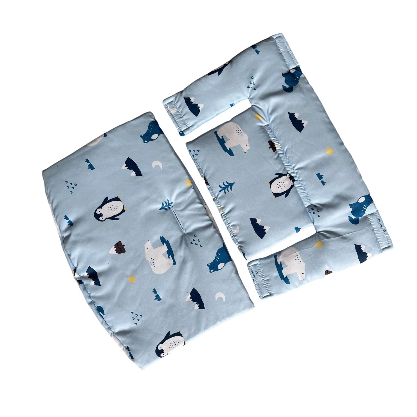 Buxuaaaa Detachable Highchair Seat Pad Lovely Print Baby Dinning Chair Cushion Mat Soft Comfortable for Most Dinning Chairs Thickening Chair Mat Cotton Pad Stylish Highchair Accessory