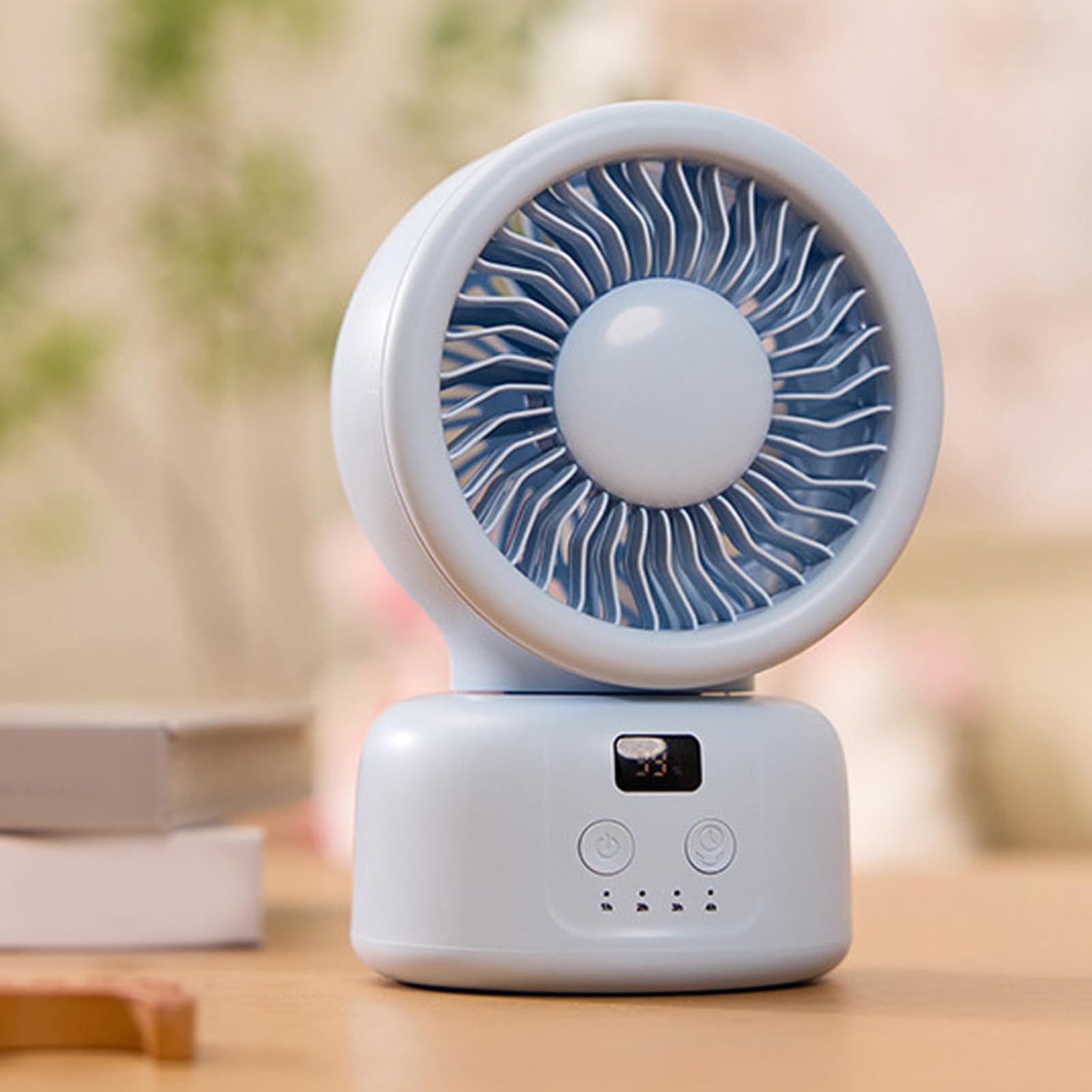Naroote Ventilateur Portable pour Poussette, Mini-Ventilateur à Pince Rechargeable de 9 000 mAh avec Minuterie et Pince Octopus, Rotation à 360° pour Siège Auto, Lit Bébé, Vélo