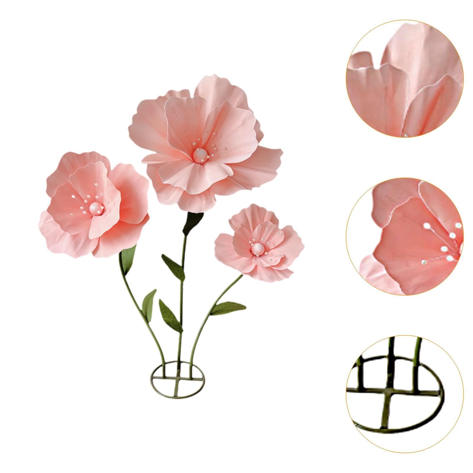 Riesige Blumen für Hochzeiten, Gewaltige Künstliche Blumengirlanden für Geburtstagsfeiern Und Andere Zeremonien, Rosa