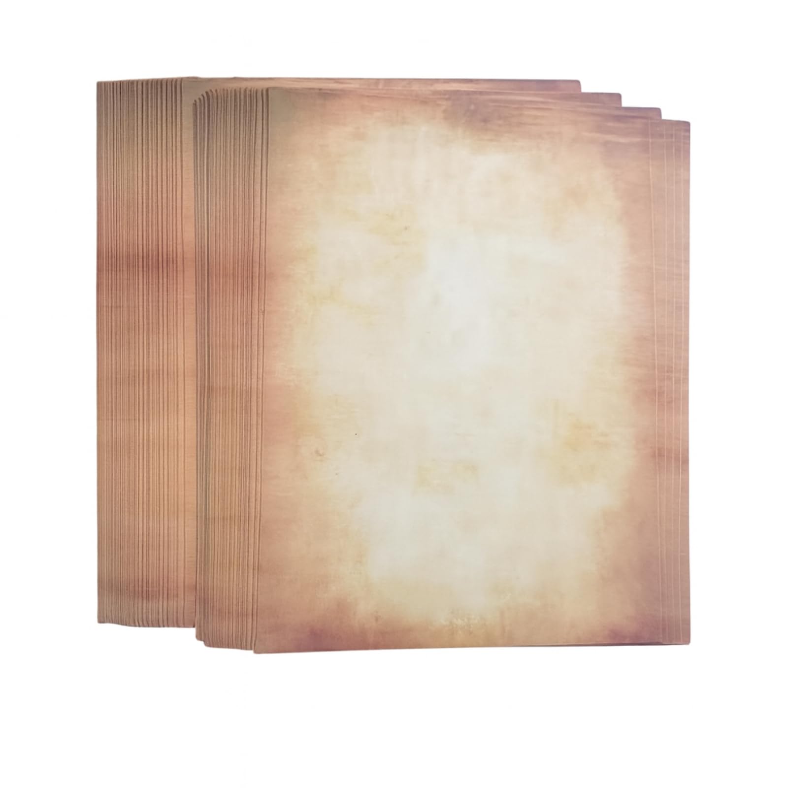 Vintage Paper Distressed A4 50 Sheets Set Antique Vintage Paper Retro Copy Paper (C)