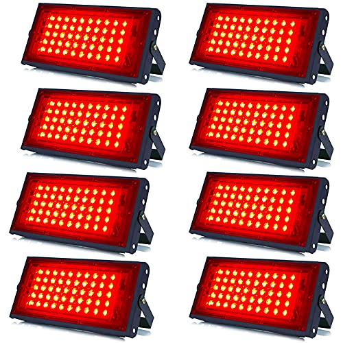 Image of MLD 30W Led Flood Light AC 230V Waterproof Brick focus Floodlights for indoor outdoor Lights | Red | 30 Watt | Pack Of 8