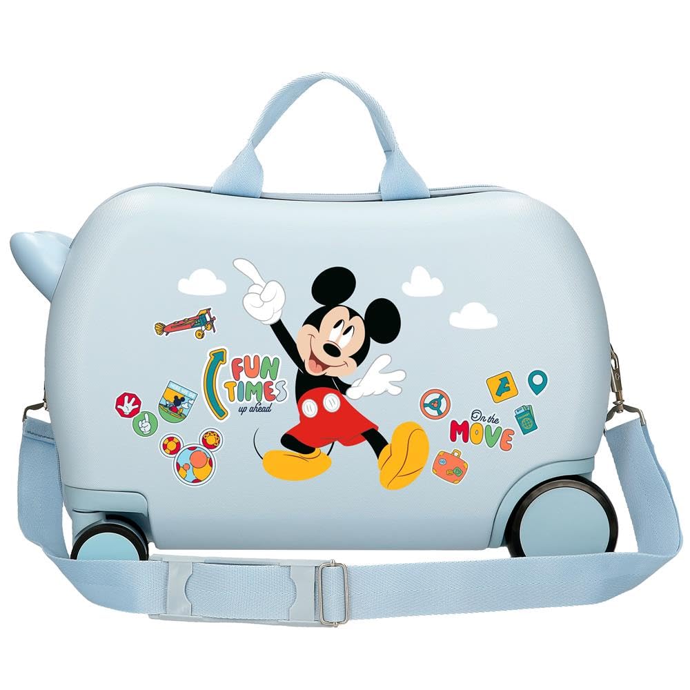 Disney Joumma Mickey Fun Times Valigia per Bambini Blu 45x31x20 cm Rigido 1.8 kgs ABS 1.8 kgs 24.6 L Bagaglio a Mano