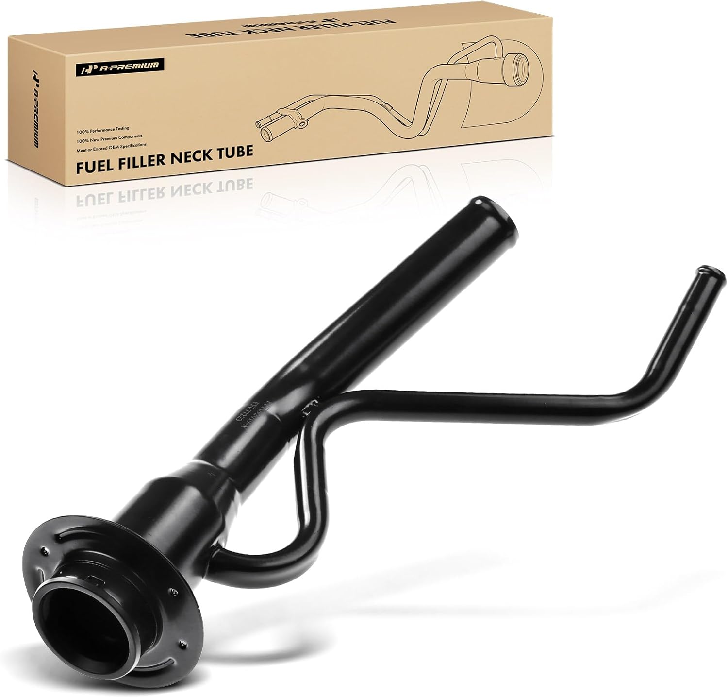 A-Premium Fuel Tank Filler Neck Pipe Hose Compatible with Ford F-250 Super Duty F-350 Super Duty 1999-2004 Pickup, Gas, Fit Styleside and 96 inch Bed, Replace# F81Z9034NA