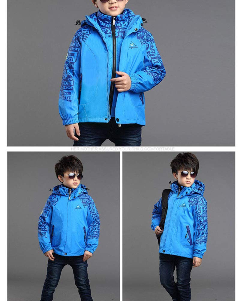 Niño Chaqueta Softshell 3 en 1 de Camuflaje cálido de Invierno Chaqueta de esquí para abono de esquí