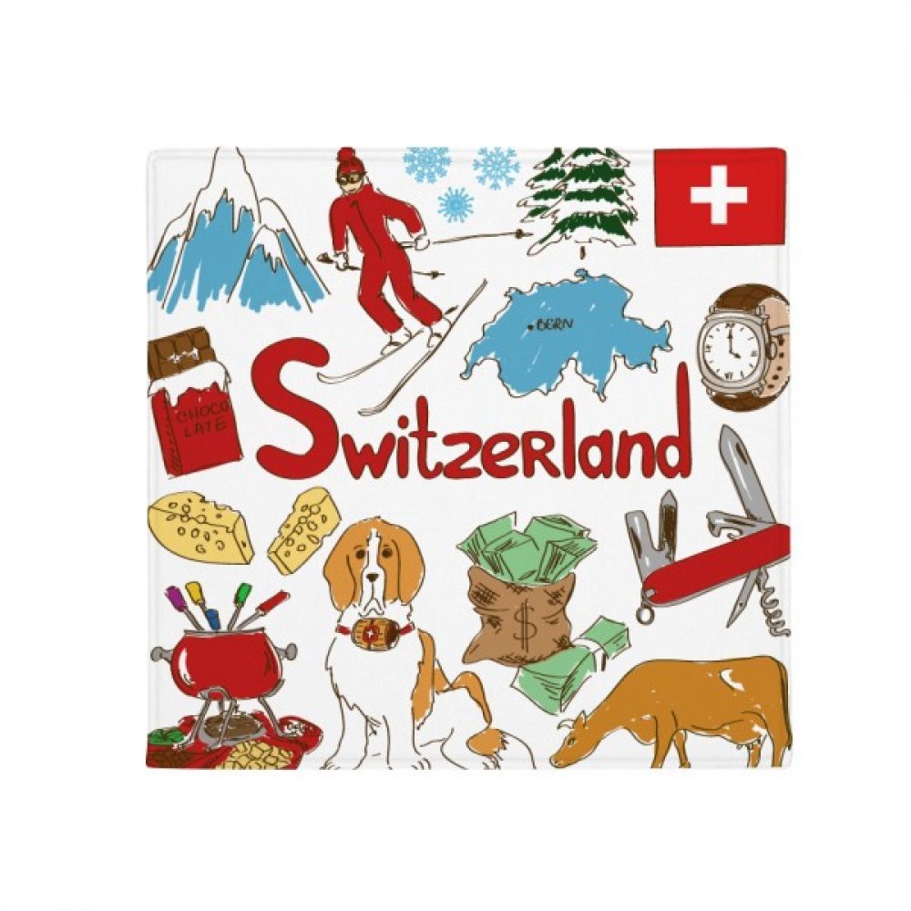 Tapis pour animal Suisse 80x80cm antidérapant et imperméable pour entrée et cuisine