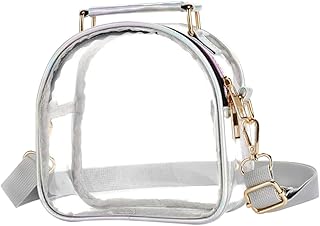 Bolsa mensageiro transparente feminina bolsa transparente bolsas transparentes para mulheres bolsa de mão transparente bolsa grande transversal bolsas para mulheres bolsa feminina bolsa transversal transparente bolsa portátil, Conforme mostrado., 17.5X17.5X7.6CM