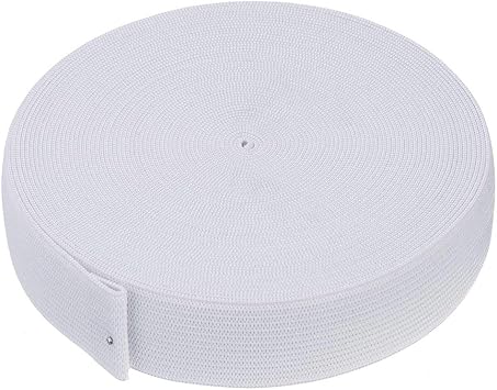 Elastic Knit Stretch Band Spool - 1 Inch x 30 Yard Springy DIY Band for Crafting, Sewing