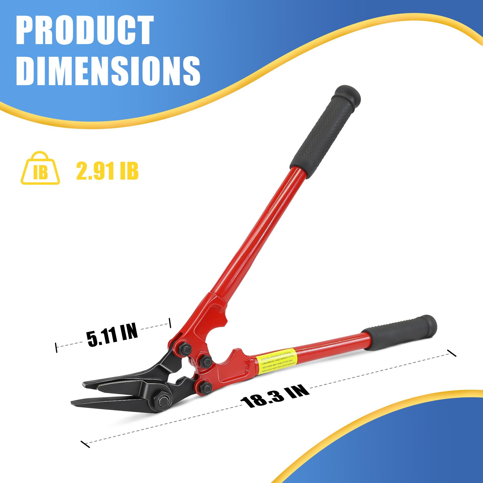 NVOYAJUAN Heavy Duty Strapping Cutter - 18
