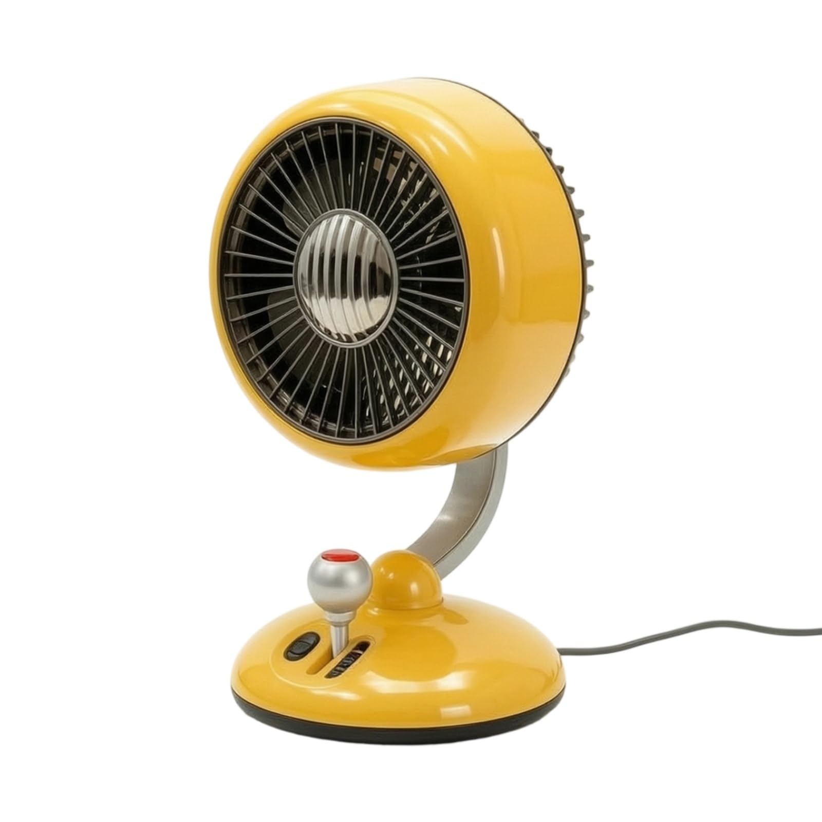 predolo Ventilatore USB Ricaricabile Compatto Ventilatore Ricaricabile per Impiegati, Studenti, Scrivania, Ufficio, Comodino, Giallo