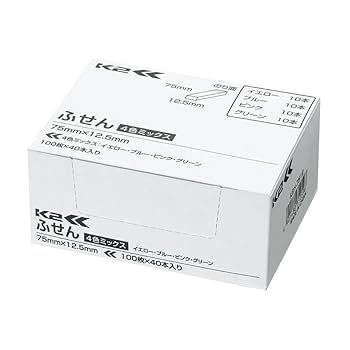 Amazon.co.jp: コクヨ 付箋 超徳用 ふせん 75mm×12.5mm 100枚×40