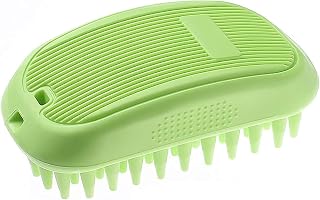 Pet Shampoo Bath Brush Grooming Shower Gentle Massage Comb for Long & Short Hair Medium Large Pets Dogs Cats Toy Massaging Bathing Anti-Skid Rubber Soft Silicone Bristles