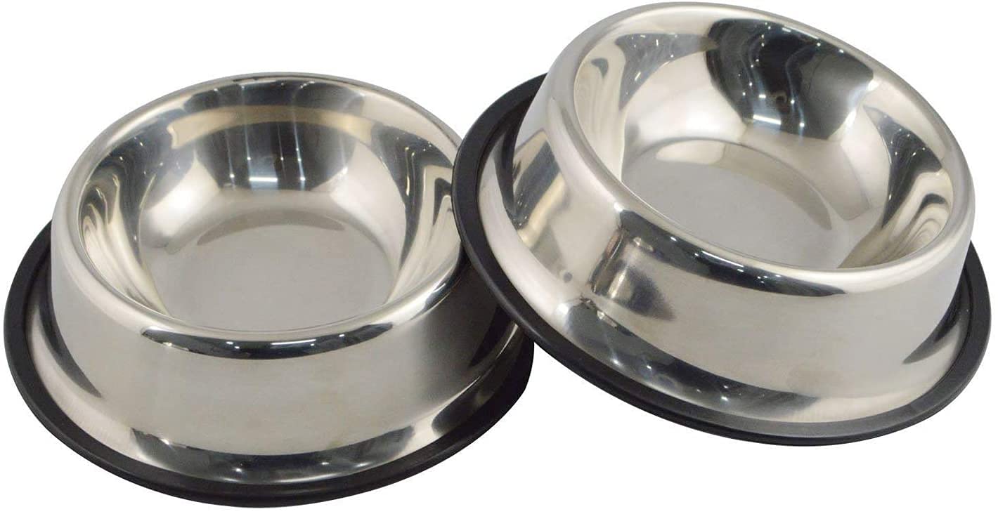 Furever Friends Stainless Steel Dog Bowl with Rubber Base for Small/Medium/Large Dogs, Pets Feeder Bowl and Water Bowl Perfect Choice (Set of 2) (200ML, Silver) (B0B36NKP7F) Amazon Price History, Amazon Price Tracker