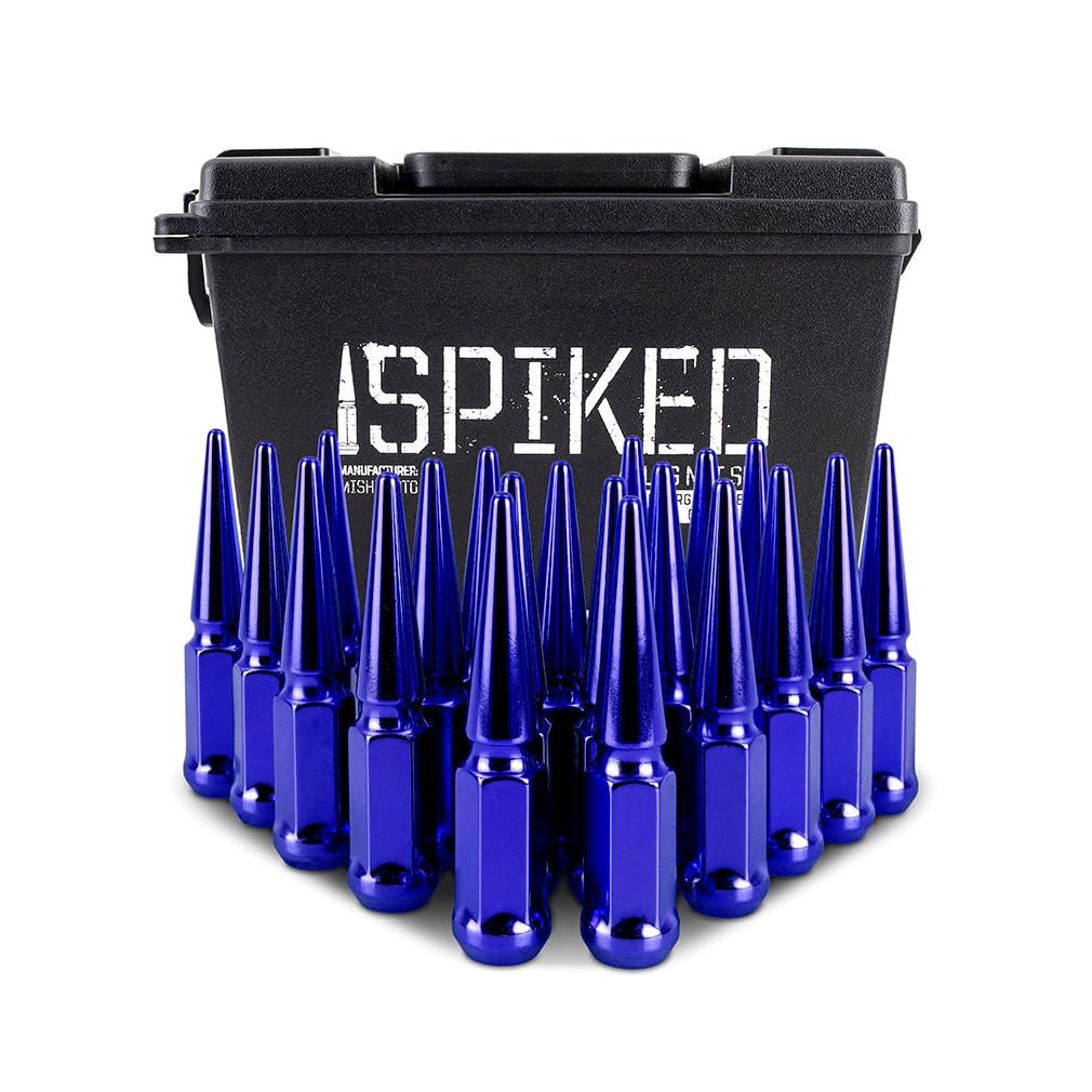 Amazon.com: Mishimoto Spiked Lug Nuts, M12x1.5, 20-PC Set, Blue
