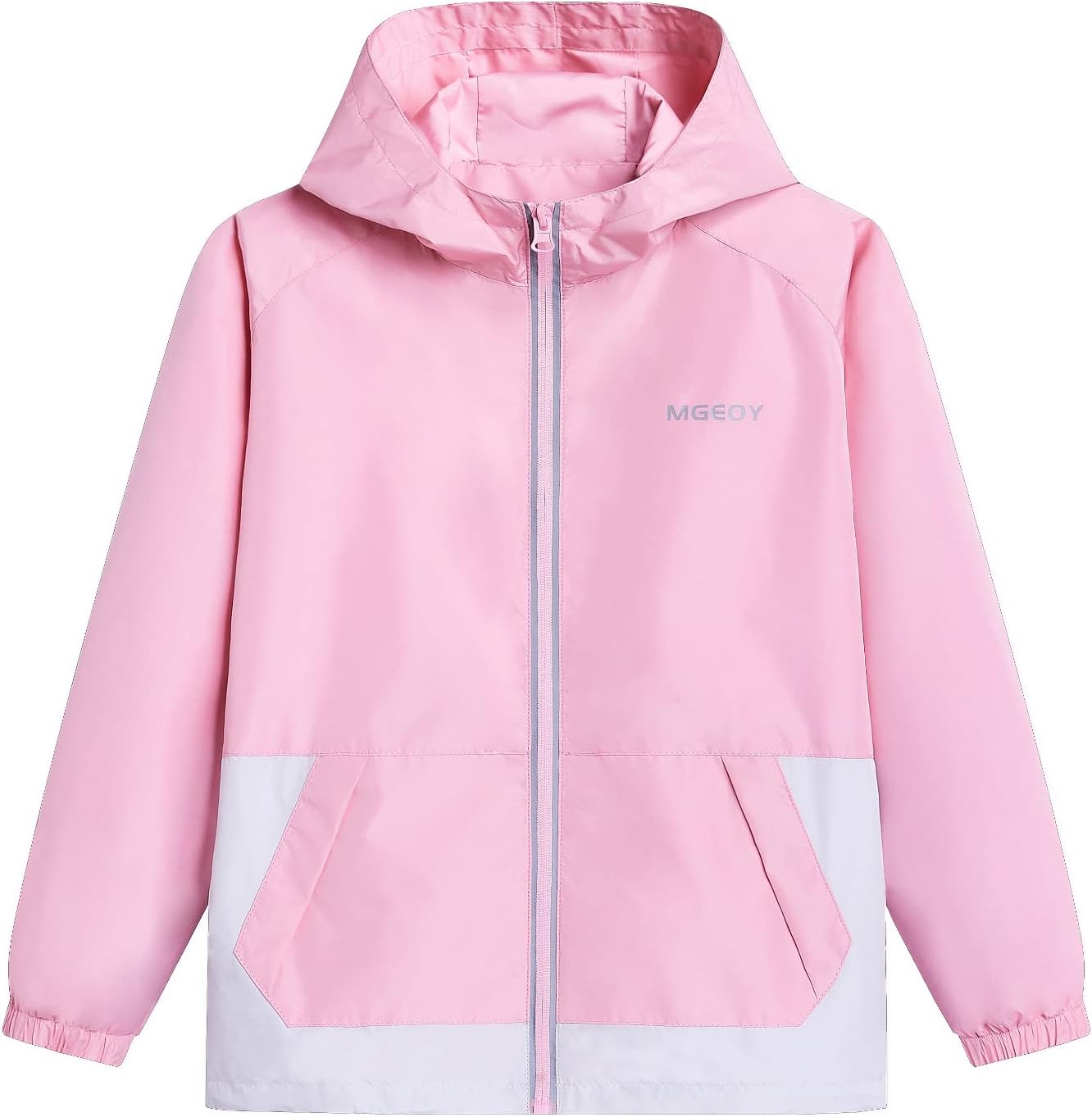 MGEOY Kids Rain Jackets Waterproof with Hood Lightweight Rain Coats for Girls Boys