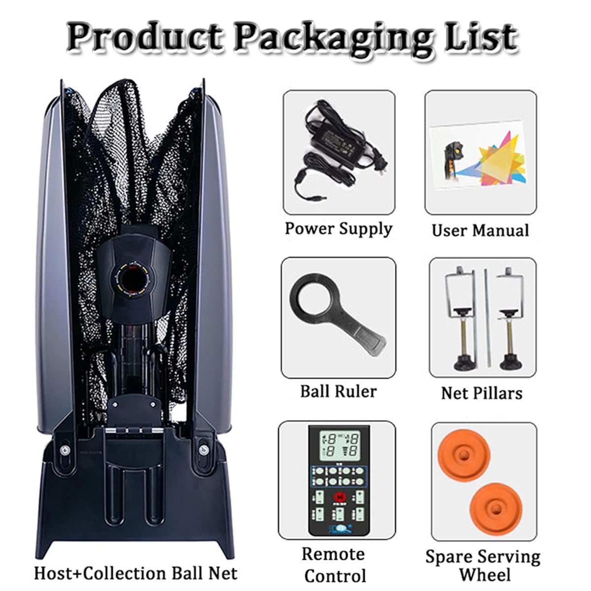 Robot da ping pong Robot da ping pong Macchina per allenamento da ping pong con rotazione a 1 pulsante e regolazione della palla lunga e corta, attrezzatura portatile per allenamento da ping