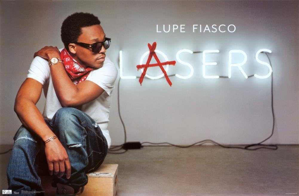 Lupe Fiasco Lasers Music Poster Print - 22x34 Poster Print, 34x22