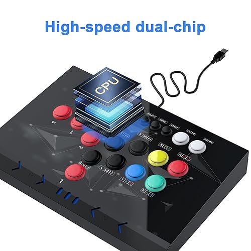Miniatura 7 de DOYO Arcade Fight Stick, Arcade Fighting Stick Joystick, Street Fighter Games Controler with Turbo for PS3, Nintendo Switch, PC Windows (781011),