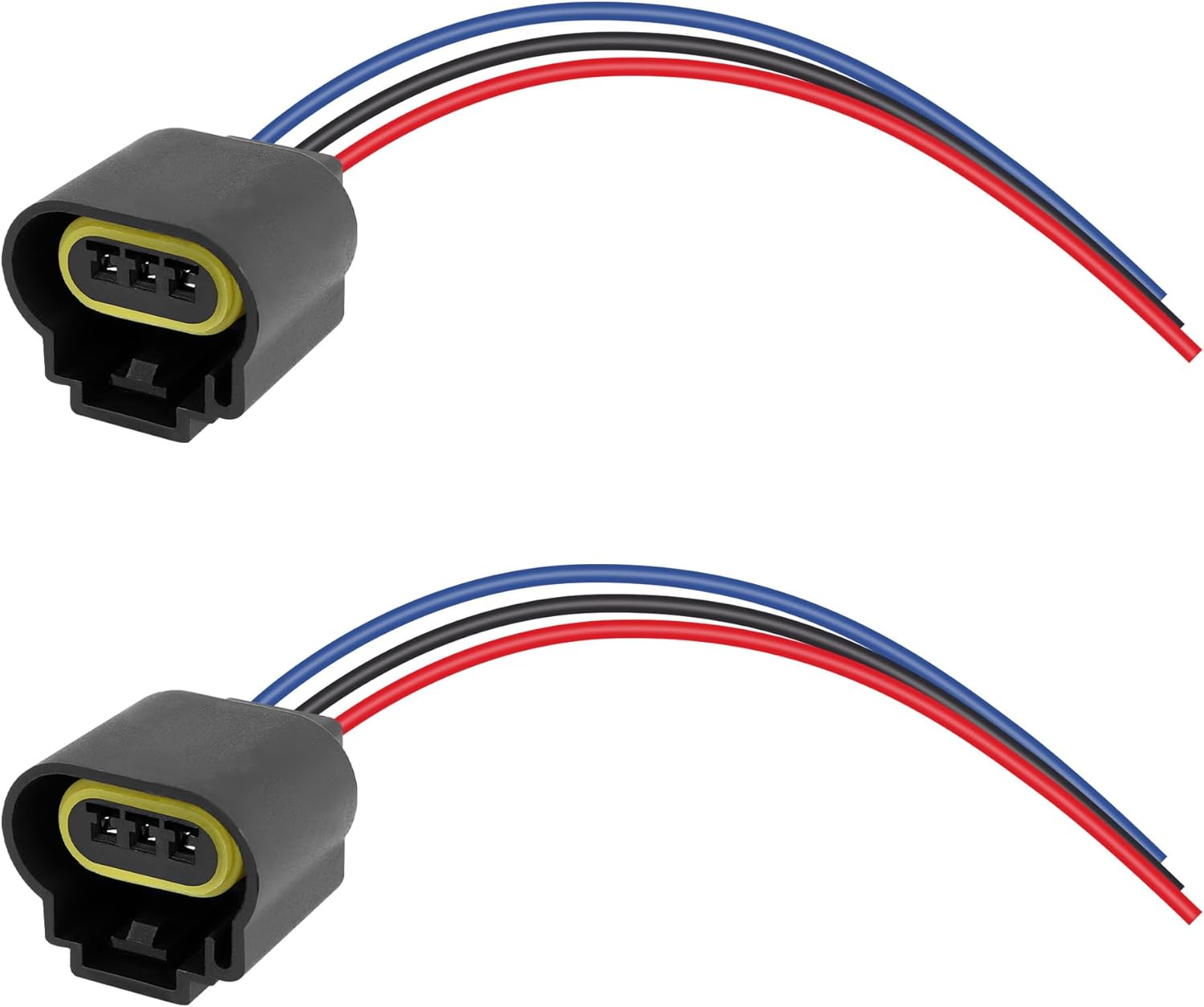 2PCS H13/9008 Headlight Connector with Wire Pigtail,Female