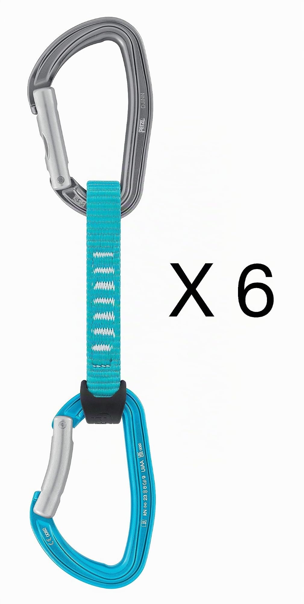PETZL Djinn Axess - Paquete de 6 Unidades