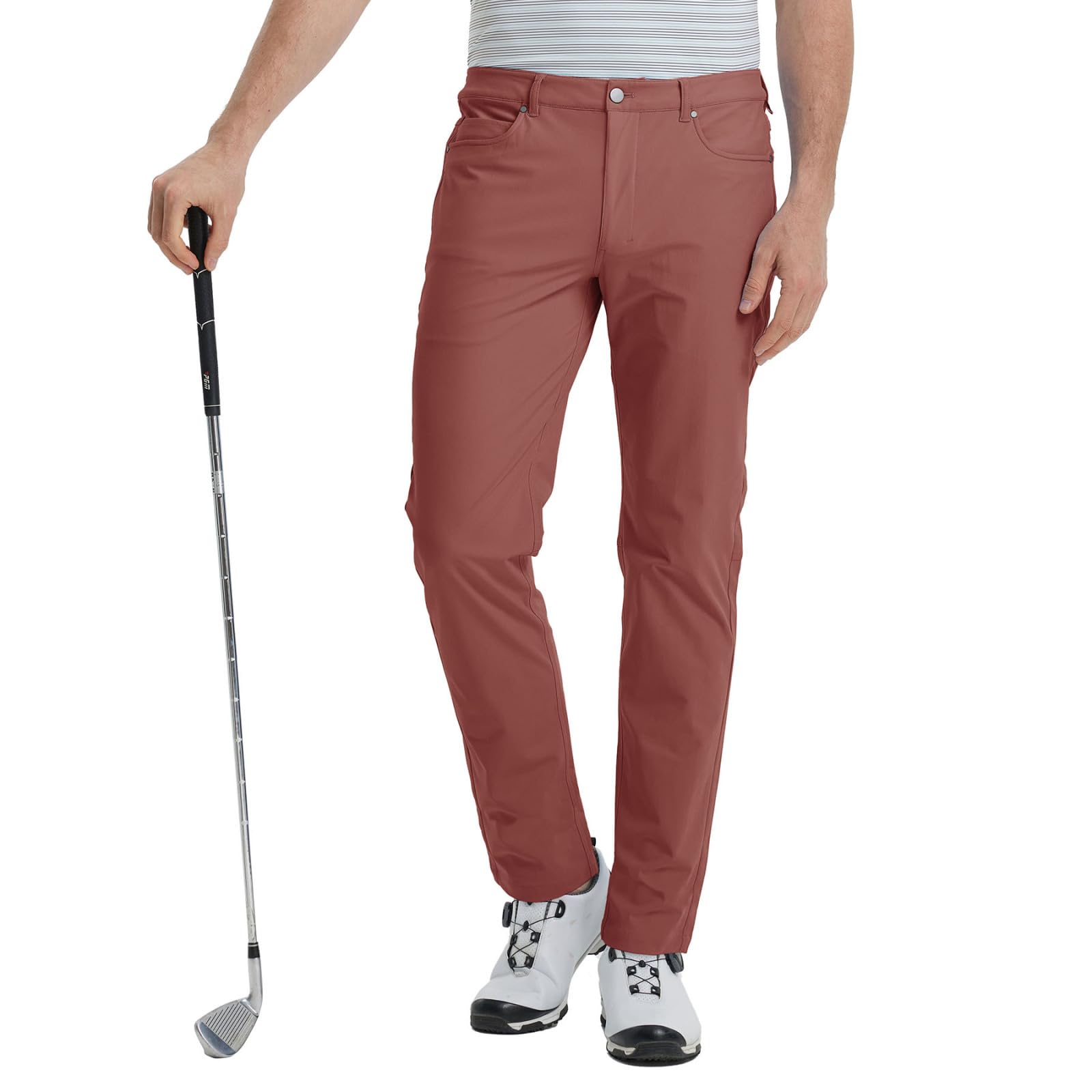M MAELREG Golf Pants for Men Lightweight Moisture Wicking Business - 30 32 34 Stretch Flat Front Casual