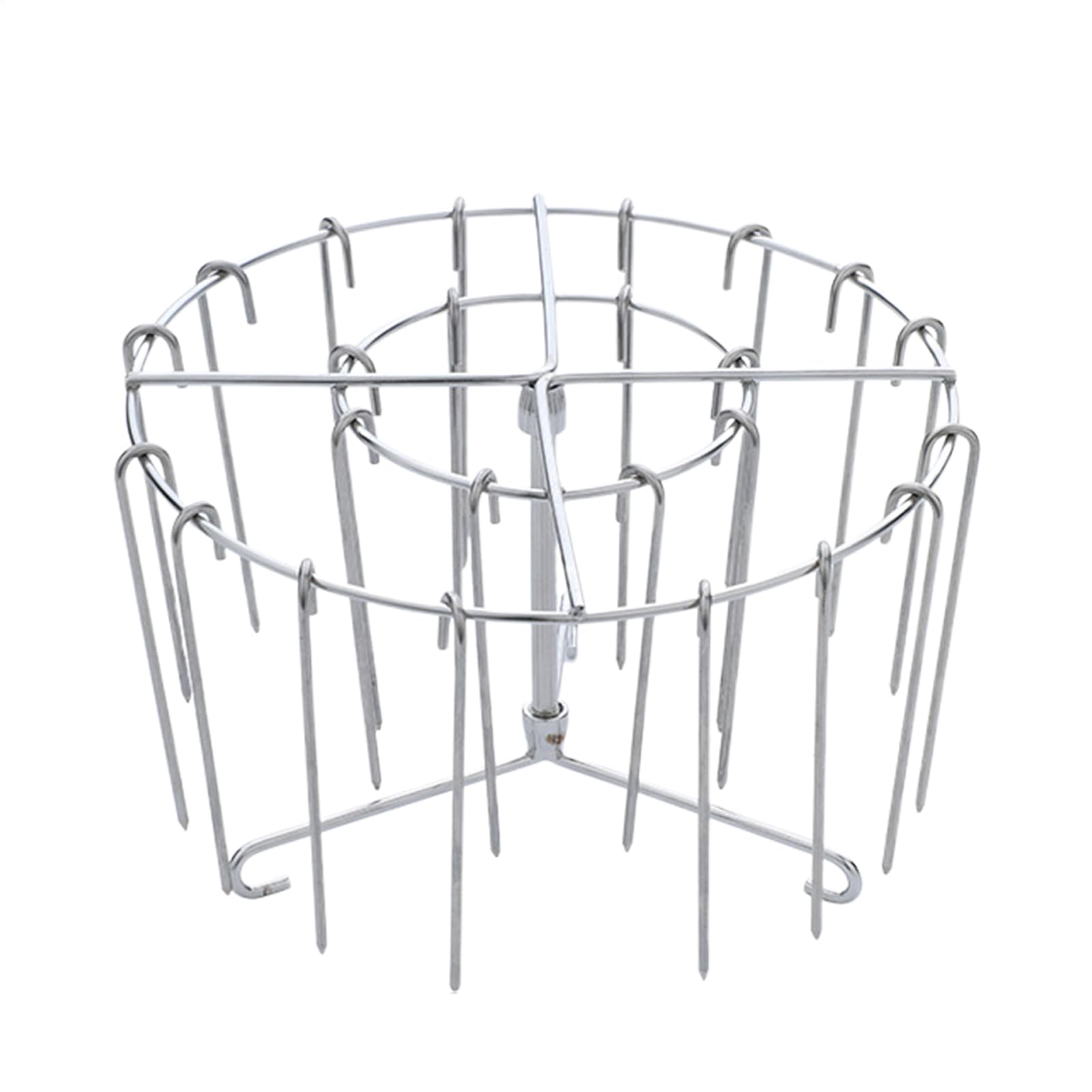 Air Fryer Grill Rack, Vertical Stainless Steel Cooking Rack, Multi Layer Bacon Chicken Holder, Durable Non Stick Food Preparation Accessory for BBQ Kitchen Use