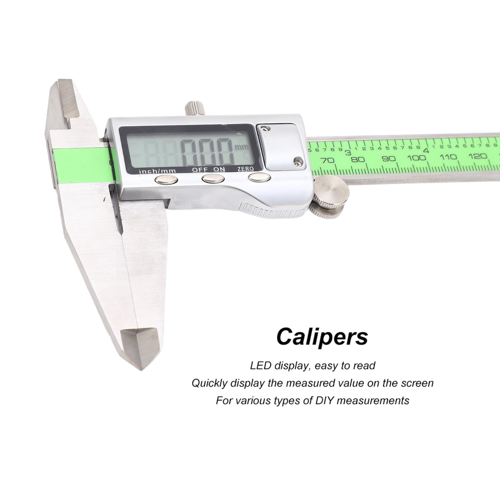 Naroote Calibro a Corsoio Digitale in Acciaio Inossidabile con Display a LED per Misurazioni Precise in Officina (300 mm)
