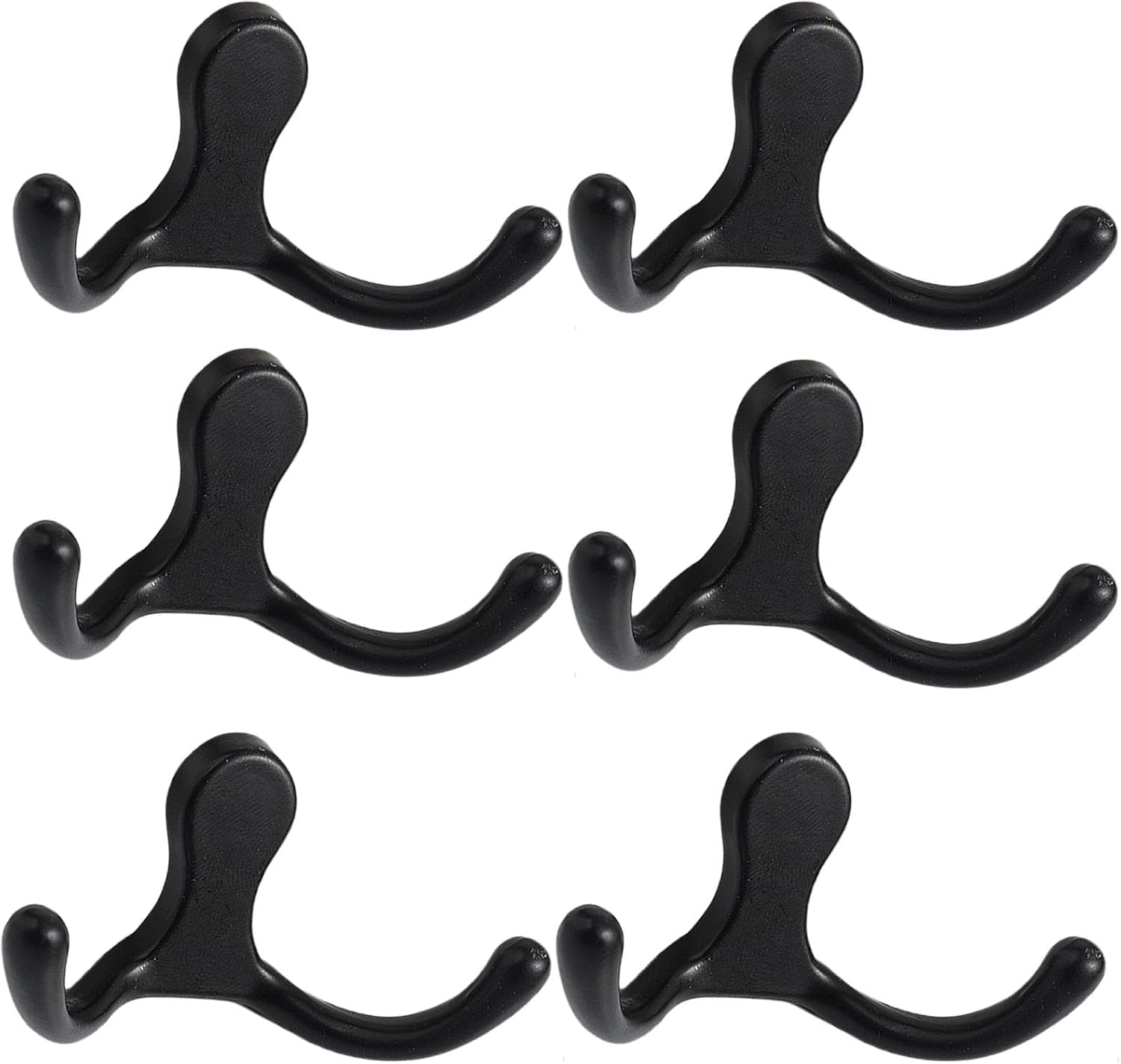PAQWTYB Hooks, 6 Pack Zinc Alloy Mural Hook Retro Coat