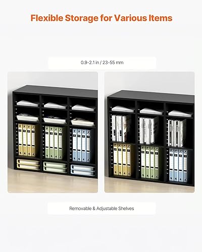 Miniatura 7 de VEVOR Organizador de literatura de madera, 36 compartimentos, ranura para buzones con estantes extraíbles, clasificador de archivos para oficina,