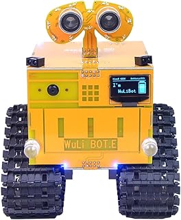 QUSALDSAL 1 Piece WuLiBot Programmable Robot Mixly+Scratch Dual Graphical Programming Robot Yellow With Camera
