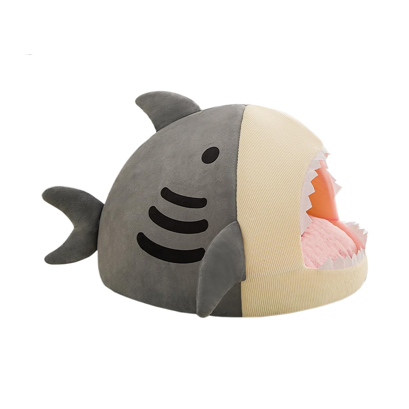Panier chauffant pour chat maison requin couchage doux haute qualité