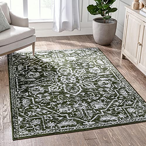 Well Woven Della Green Vintage Medallion Pattern Area Rug 8x10 (7'10' x 9'10')