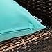 MIULEE Pack of 4 Decorative Outdoor Waterproof Spring Summer Pillow Cover Square Garden Cushion Case PU Coating Throw Pillowcase Shell for Tent Park Couch 18x18 Inch Light Green