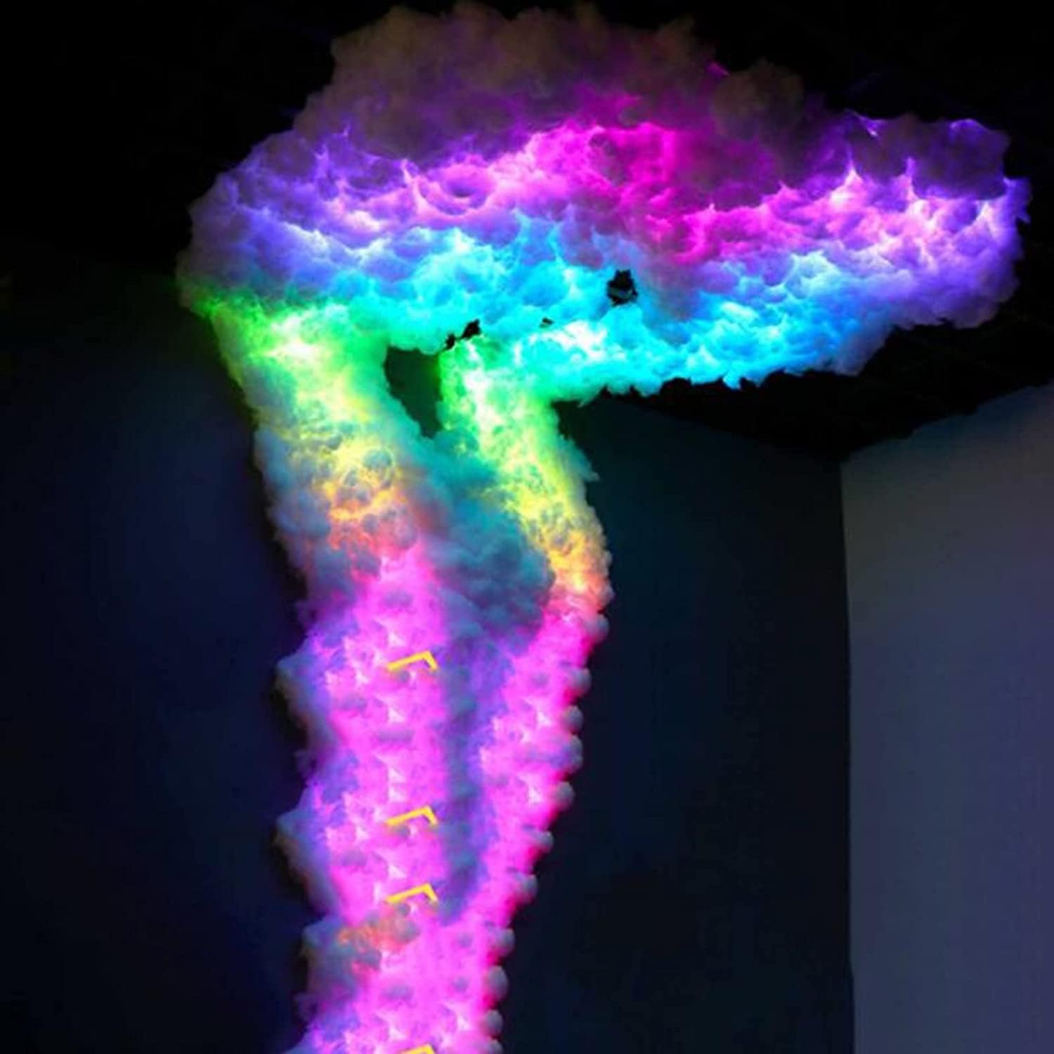 Lampka nocna 3D Thunder Cloud, nastrojowa lampa LED do dekoracji wnętrz, na imprezę, pokój gier, bar, efekt błyskawicy