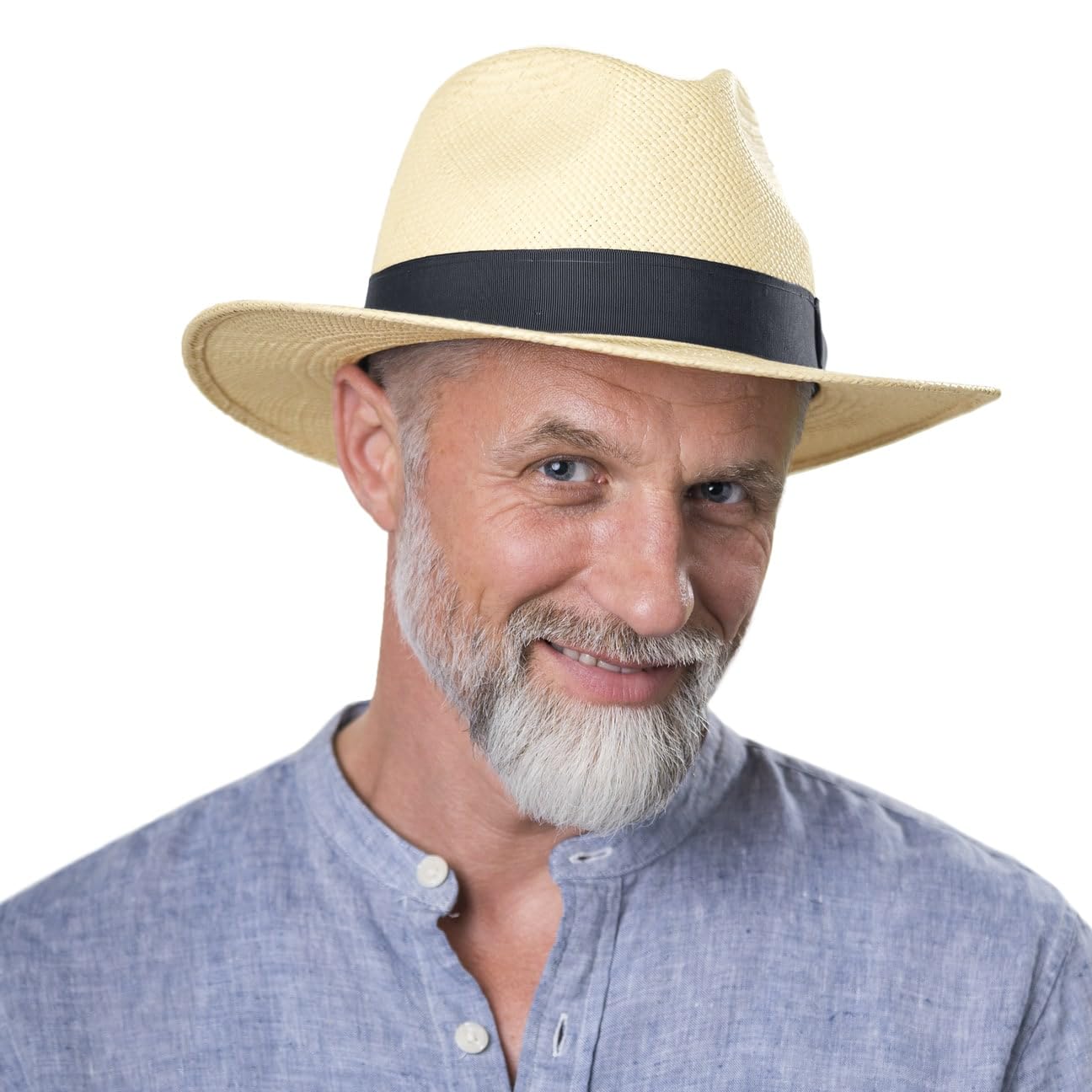 Mayser Menton Sombrero Panama Fedora Hecho en UE Hombre Primavera Verano