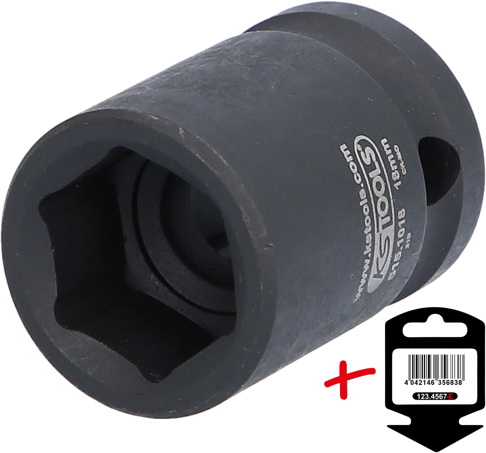 KS-Tools 515.1018-E 1/2" 6kant-Kraft-Stecknuss,k - Image 2