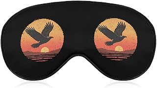 Vintage Eagle Sunset Sleep Mask Eye Shade Cov...
