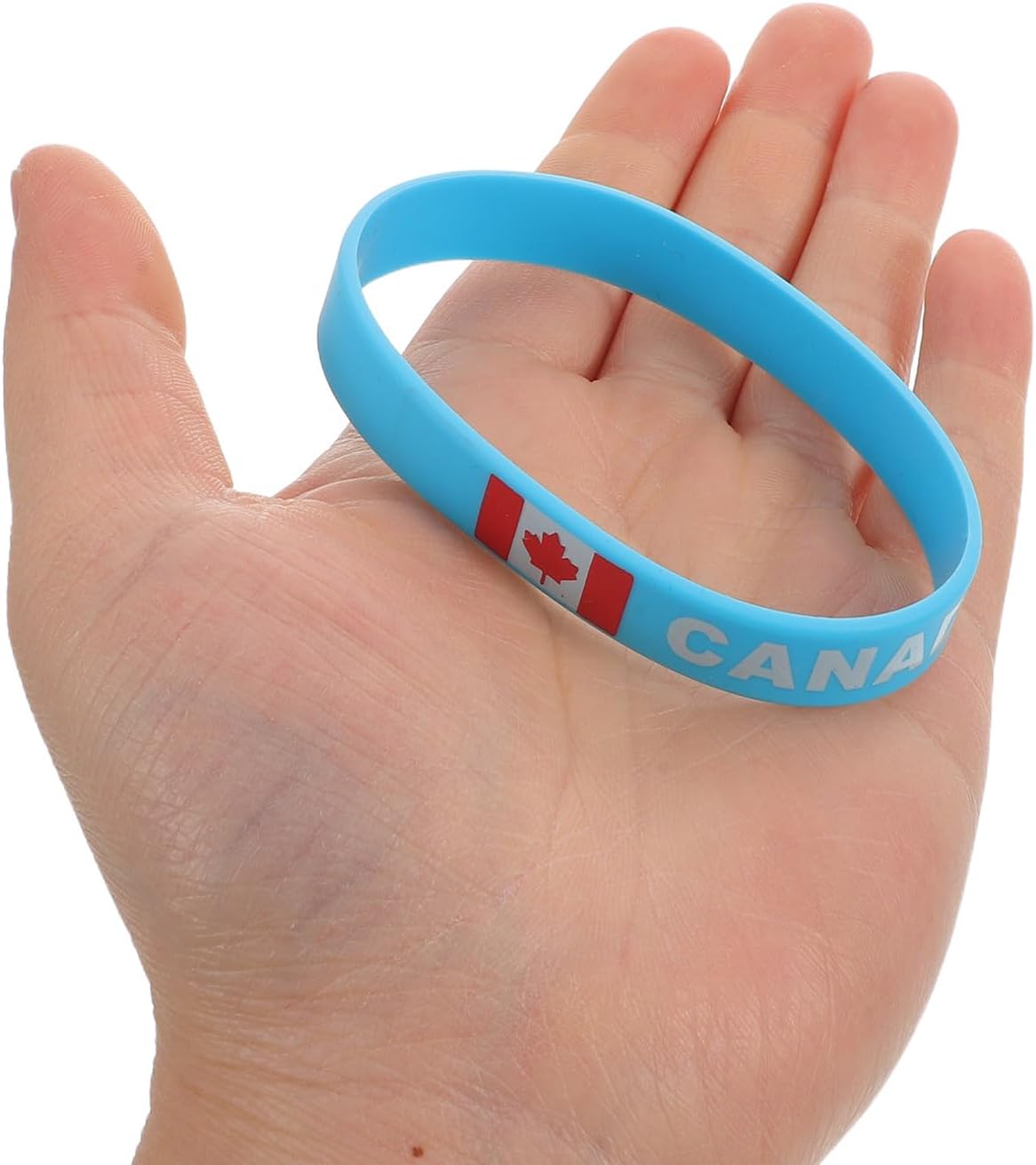 10PCS Country Flag Silicone Bracelet: Canada Soccer Bracelets Rubber Football Team Wristbands Hand Band for 2026 Sports Fans Race Match