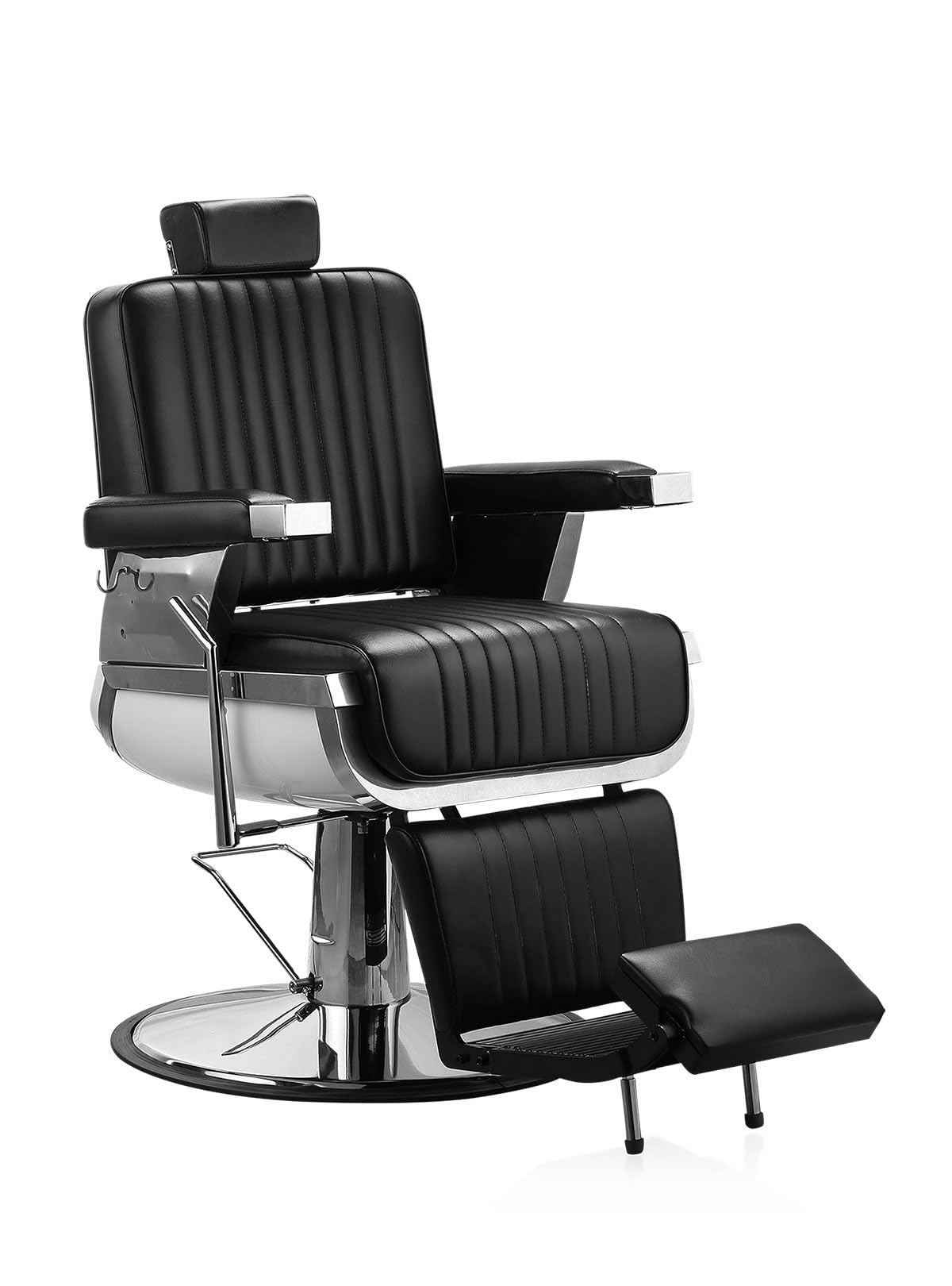 MEISHIDA Hydraulic Recline Barber Chairs,Heavy Duty Salon Chair,Adjustable Height Styling Chair Barbershop Chair - Hair Stylist,Barber,Salon Equipment